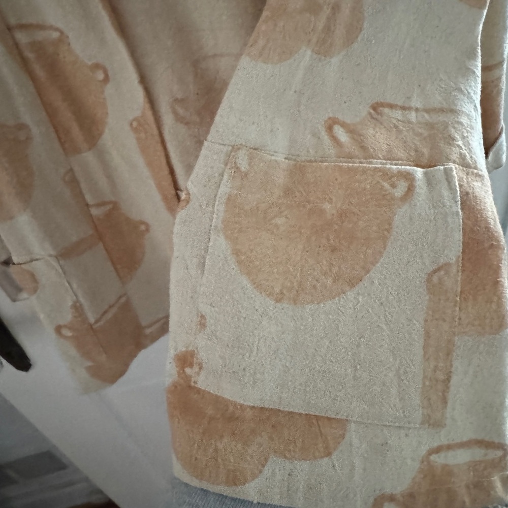 PO-EM Kimono Cardigan Jacket in Jug Block Print - Picture 6 of 10